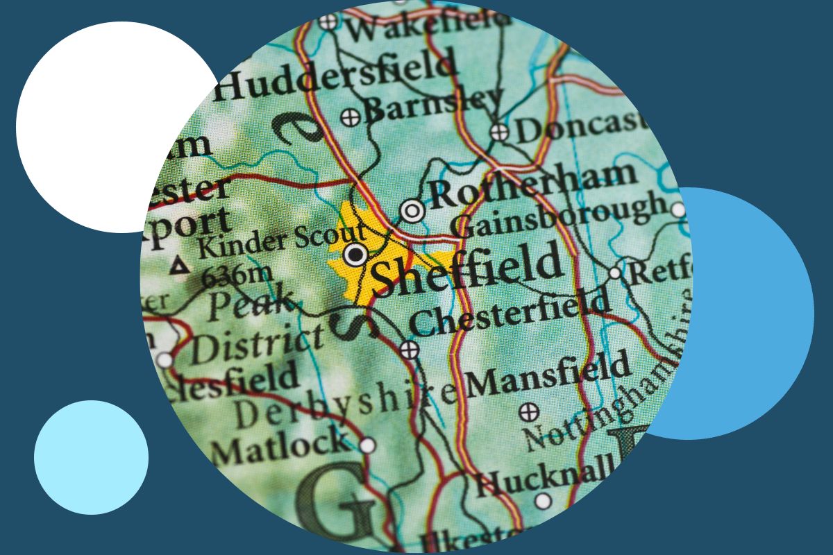 Sheffield City Centre Road Map
