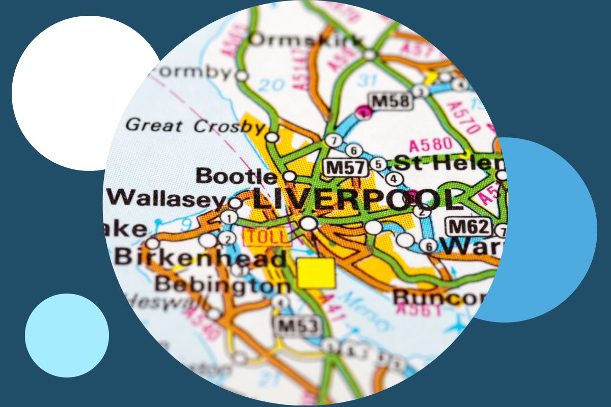 Central Liverpool raod map